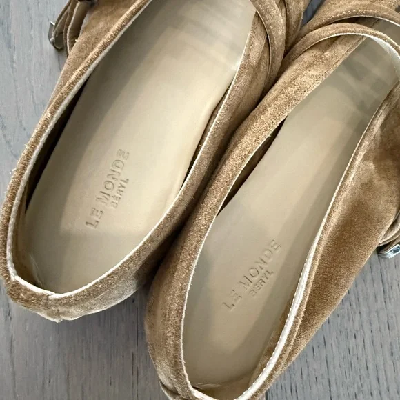 Le Monde Béryl Claudia Leather Ballet Flats - Picture 7 of 12